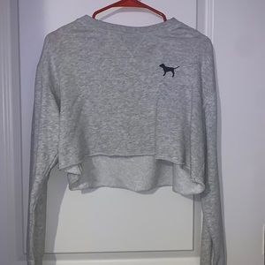 Grey cropped sweater